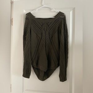 Hunter Green Medium Jeanne Pierre Crochet Top